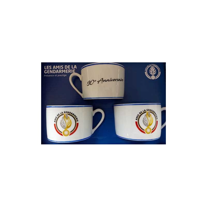 coffret 3 tasses 90e anniversaire